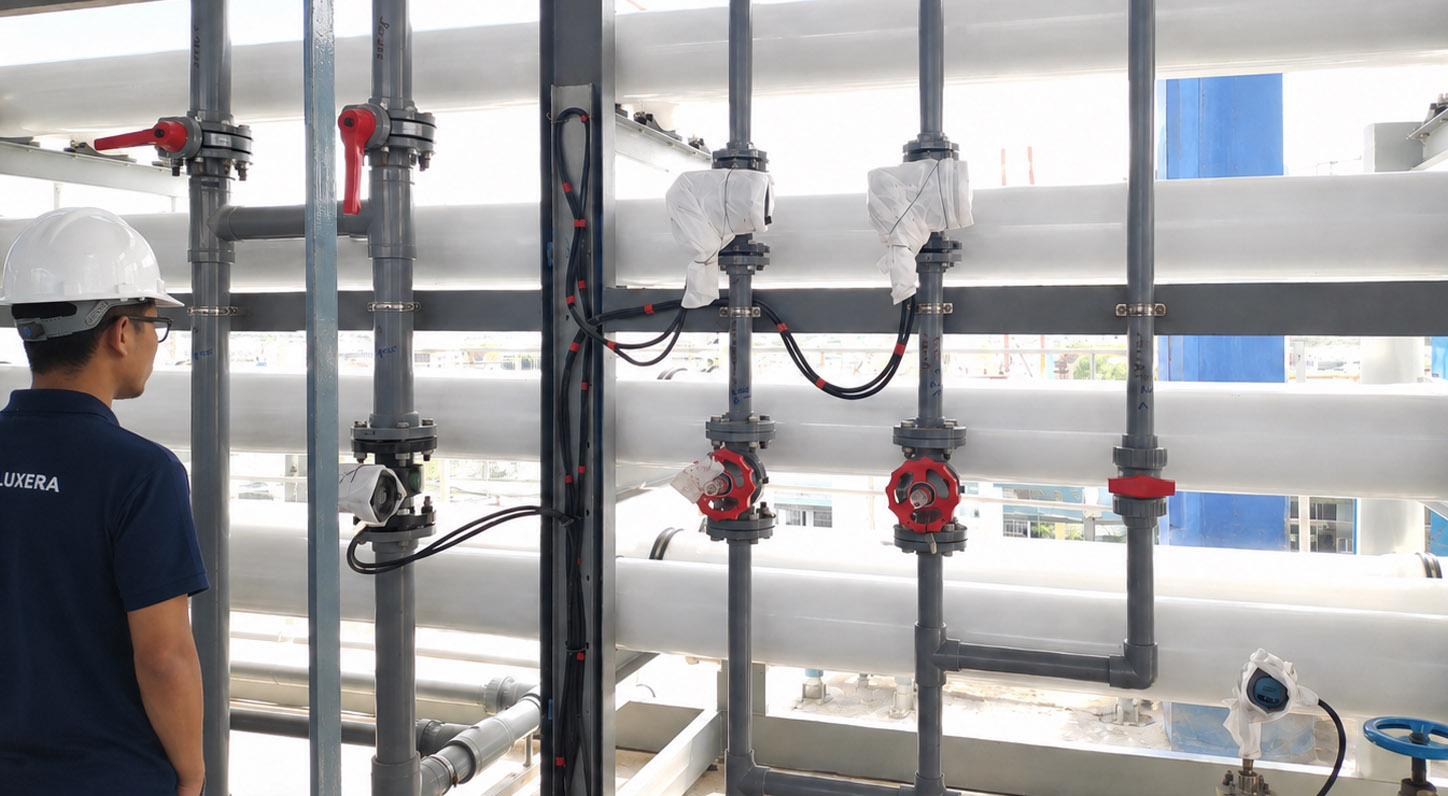 Sulfate removal unit membrane array